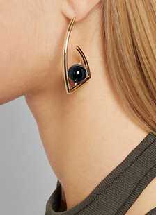 Strass or Stud boucles d’oreilles féminines percé de boucle d’oreille