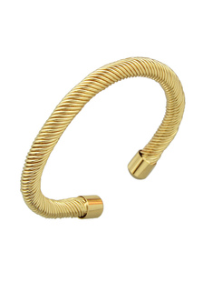 Alliage torsadée ouverte bracelet Bracelet manchette or Bracelet féminin