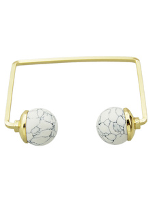 Cuff Bracelet en alliage des femmes bijoux Bracelet métallique carré