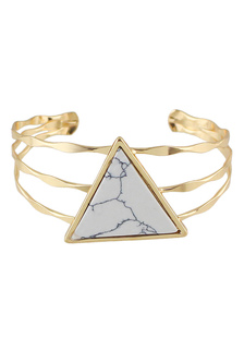 Bracelet en alliage triangle Cuff Bracelet féminin