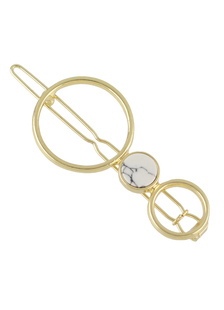 Épingle à cheveux blanc alliage hiérarchisé cercle cheveux accessoires