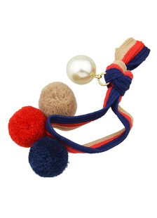 Multicolor Pom Poms cheveux cravate tricot accessoires pour cheveux