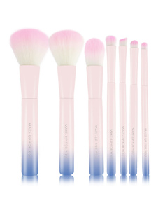 Pinceau de maquillage saumon microfibre 7 Piece Set