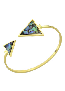 Triangle d’or Cuff Bracelet féminin bijoux Bracelet fil