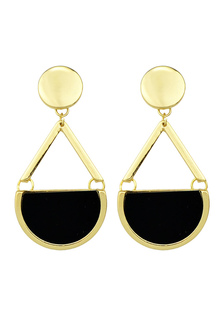 Drop boucles d’oreilles deux tons Stud féminines boucles oreille