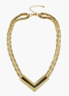 Collier métallique style urbain fermoir homard