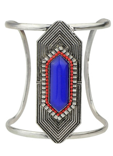 Bracelet de menottes fascinant métallique géométrique