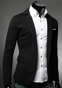 Blazer coton avec boutonnage devant