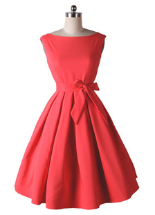 Arcs rouges volants Brocade robe Vintage pour femmes