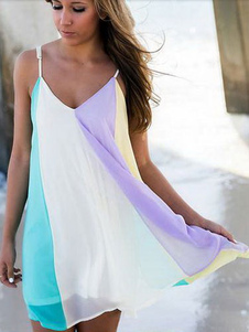 Sangles de couleur qui Bobo Cami robe