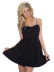 Bretelles bleus ébouriffées Mini robe Club pour femmes