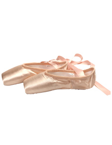 Qualité Chic Square Toe Satin demi-pointes