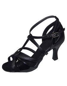 Chaussures de danse latine noires en PU
