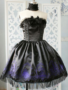 Corset de Satin Lolita rose arcs pour femmes