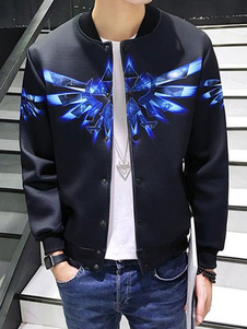 Blouson noir pour hommes à capuche manteau Mini