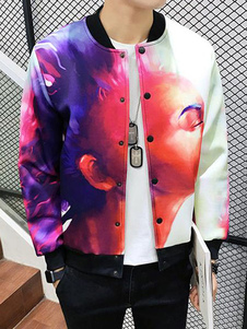 Bomber veste avec Cool 3D Mini impression Outwear manteau pour les gars