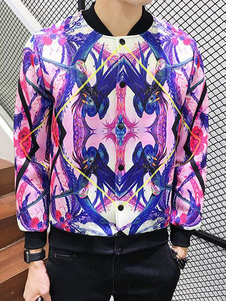 Blouson impression 3D pour hommes Casual manteau léger