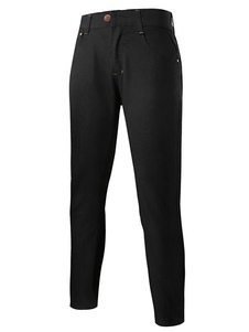 Jean noir Plus taille Straight style sarouel en coton pour hommes