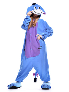 Costume Kigurumi doux bleu Little Burro