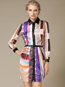 Fascinante robe skater mode multicolore