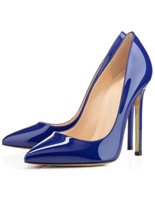 Chaussures à talons aigus en PU verni de polyuréthane