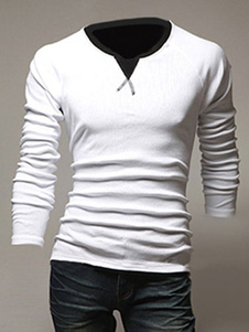 Pull multicolore moulant col ras du cou