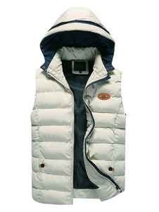 Gilet matelassé sans manches Puffer Hooded Jacket pour hommes