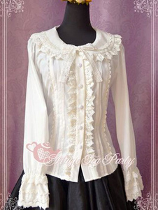 Élégant Bow pur coton Lolita Blouse