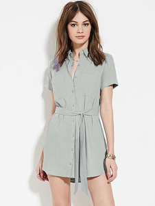 Courtes robe de manches acétate jolie femme