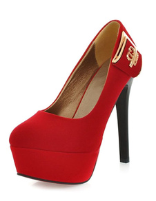 Monogramme noir Suede plate-forme pompes noir