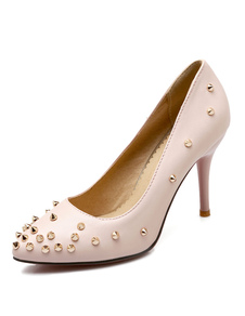 Haut talon pompes chaussures à talons hauts crampons pointus femmes
