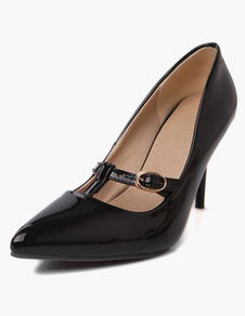 Escarpins à talons aigus fait main avec boucle