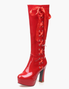 Bottes à talons épais