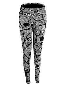 Leggings Skinny noir femmes d’imprimé épaissir des pantalons serrés