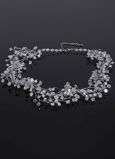 Désactivez la main cou mariée bijoux en strass mariage collier