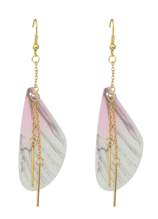 Alliage d’or Dangle Earrings féminines boucles Duster d’oreilles