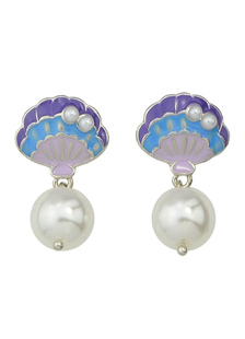 Boucle d’oreille de perle Stud boucles d’oreilles camée argent Dangle