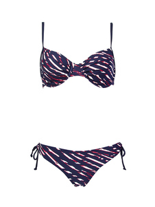 Twin Set Bikini Floral imprimé arcs déco Underwire Beach maillot de bain féminin