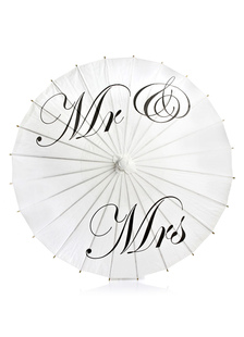 Mariage mariée parapluie blanc manche droite en bois faits à la main huile papier Parasol