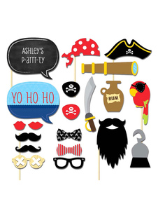 Accessoires de carnaval Photo accessoires Pirate Multicolor Style photomaton (20 pièces par Set)