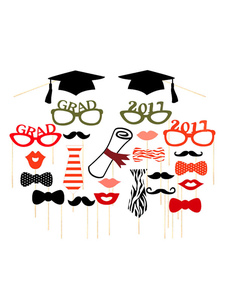 Photo de graduation accessoires accessoires stand Photo partie académique Multicolor