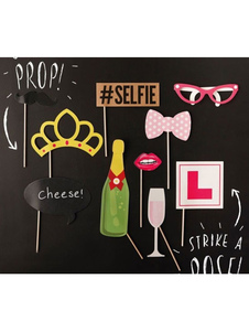 Photomaton accessoires papier Multicolor Selfie partie Photo accessoires