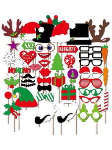 Photo de Noël les accessoires les accessoires Multicolor Party Booth dans 50 Pcs
