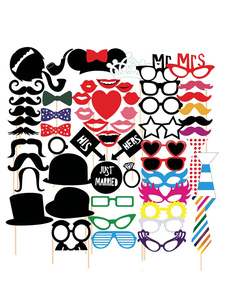 Photo de mariage accessoires accessoires Party stand papier multicolore dans 50 Pcs