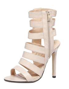 Sandales Open Toe Gladiator Sandals Stiletto Strappy Summer chaussures à talons hauts pour femmes