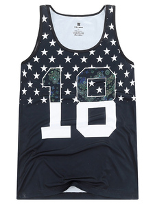 Plage d’été imprimé hawaïen débardeurs hommes Cocoanut arbres nager usure