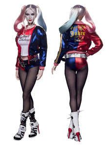 Suicide Squad Harley Quinn Cosplay Costume ensemble complet