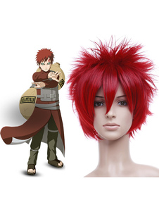 Carnevale Parrucche rosse da 35 cm per cosplay di Naruto Carneva