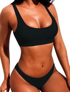 Sexy Bikini Swimwear U Neck Thong Bikini Swimsuit thumbnail