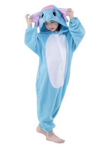 Costume Carnevale Elefante blu sintetico tuta Mascot Costume
